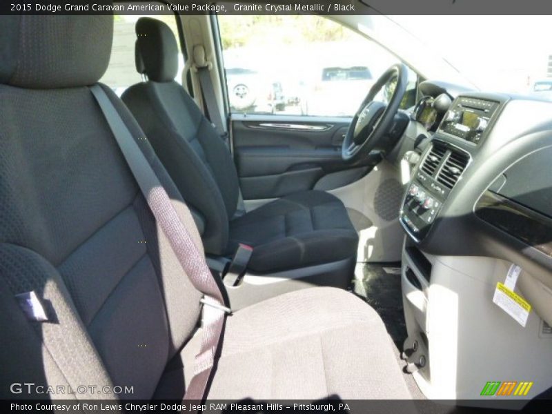 Granite Crystal Metallic / Black 2015 Dodge Grand Caravan American Value Package
