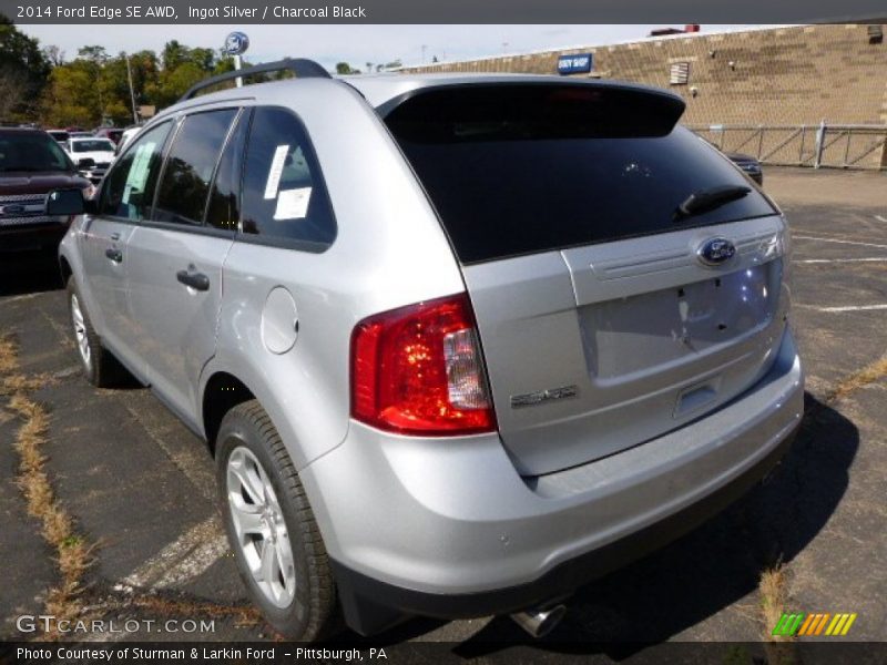 Ingot Silver / Charcoal Black 2014 Ford Edge SE AWD