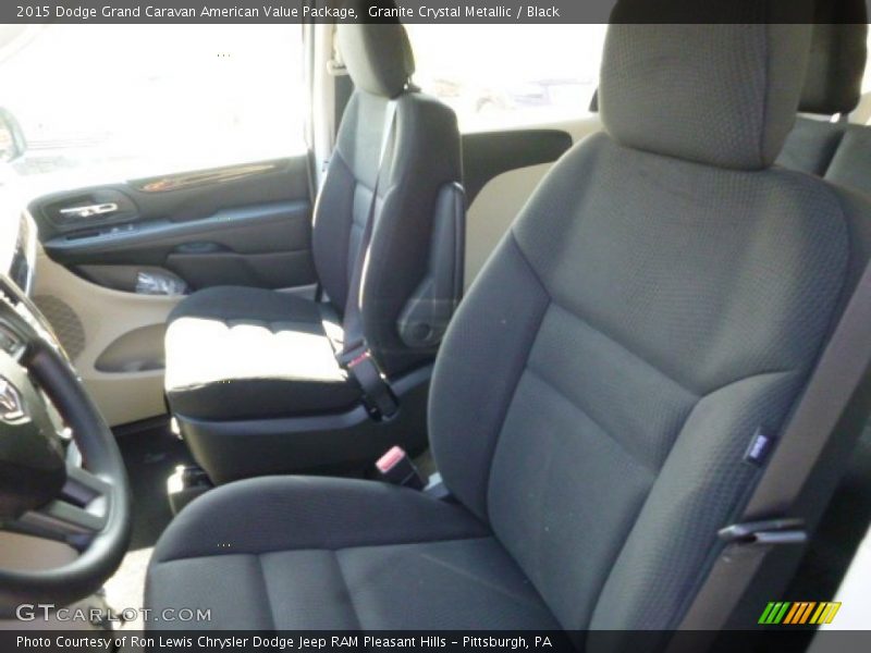 Granite Crystal Metallic / Black 2015 Dodge Grand Caravan American Value Package