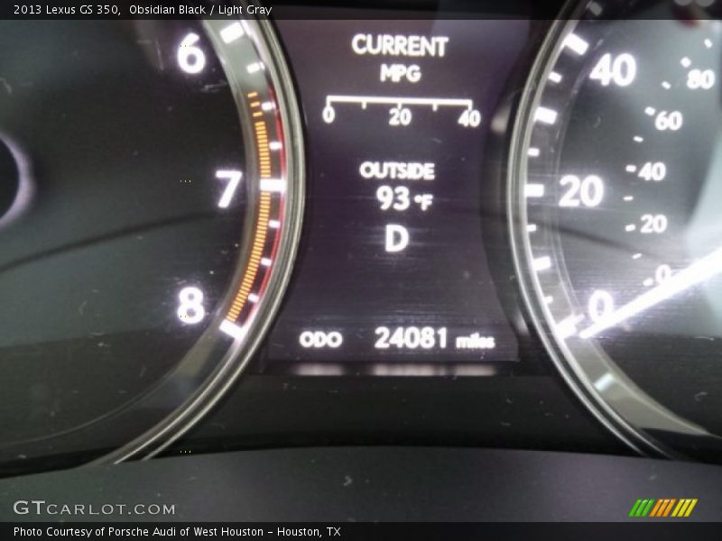 Obsidian Black / Light Gray 2013 Lexus GS 350