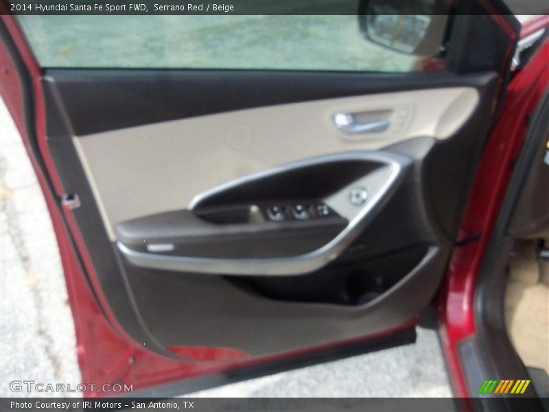 Serrano Red / Beige 2014 Hyundai Santa Fe Sport FWD