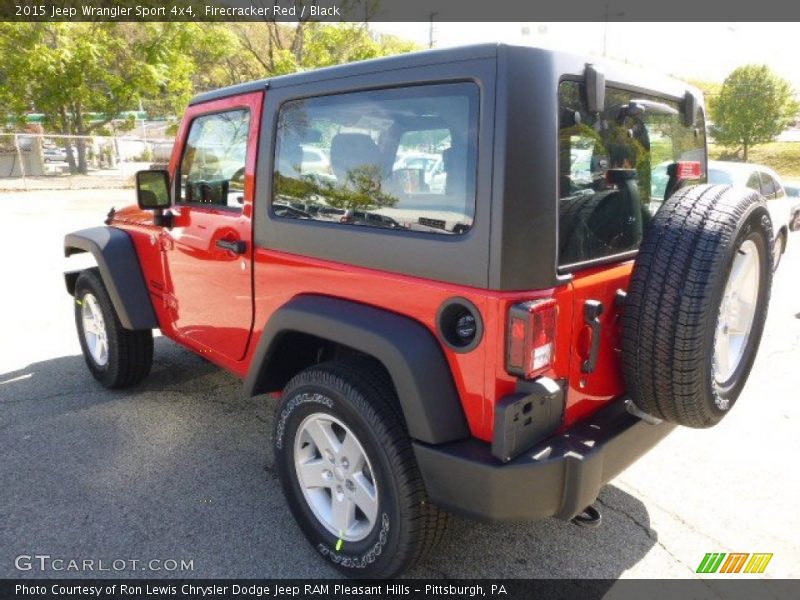 Firecracker Red / Black 2015 Jeep Wrangler Sport 4x4