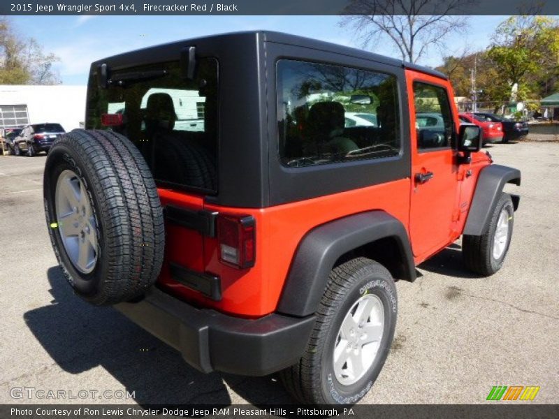 Firecracker Red / Black 2015 Jeep Wrangler Sport 4x4