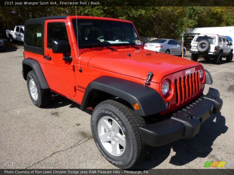 Firecracker Red / Black 2015 Jeep Wrangler Sport 4x4