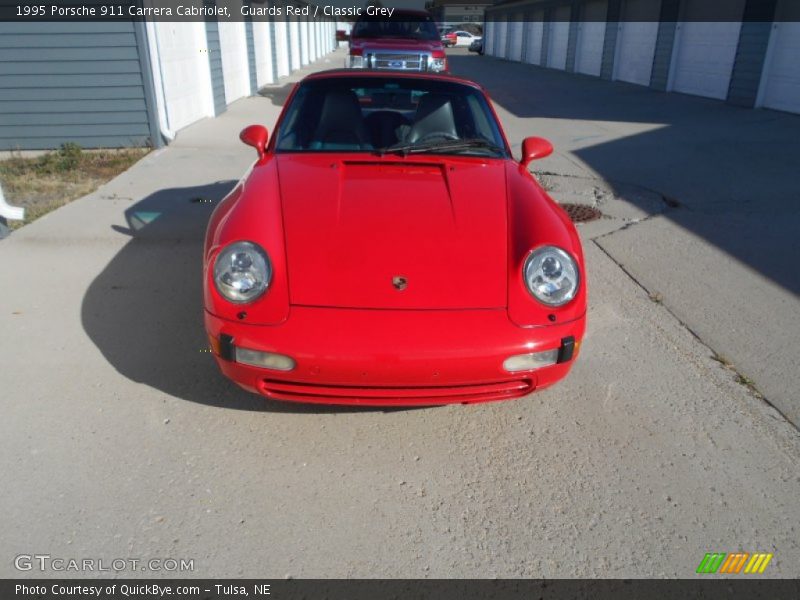 Guards Red / Classic Grey 1995 Porsche 911 Carrera Cabriolet