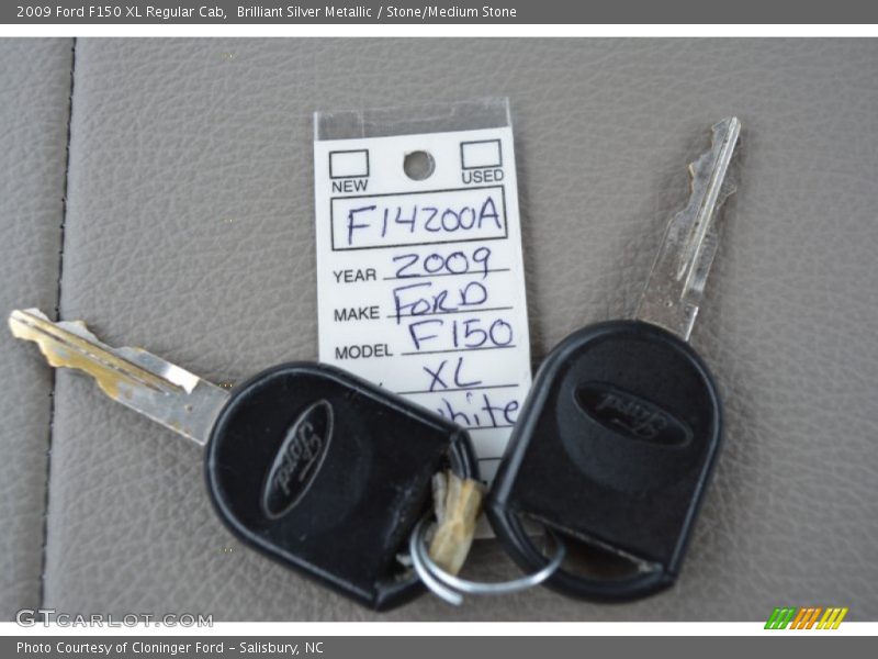 Brilliant Silver Metallic / Stone/Medium Stone 2009 Ford F150 XL Regular Cab