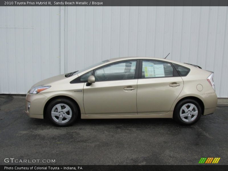 Sandy Beach Metallic / Bisque 2010 Toyota Prius Hybrid III