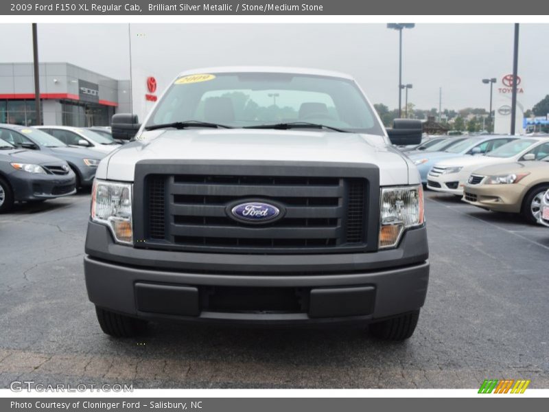 Brilliant Silver Metallic / Stone/Medium Stone 2009 Ford F150 XL Regular Cab