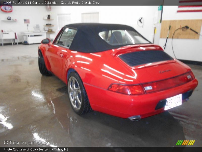 Guards Red / Classic Grey 1995 Porsche 911 Carrera Cabriolet