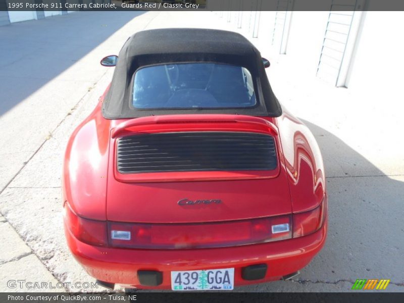 Guards Red / Classic Grey 1995 Porsche 911 Carrera Cabriolet