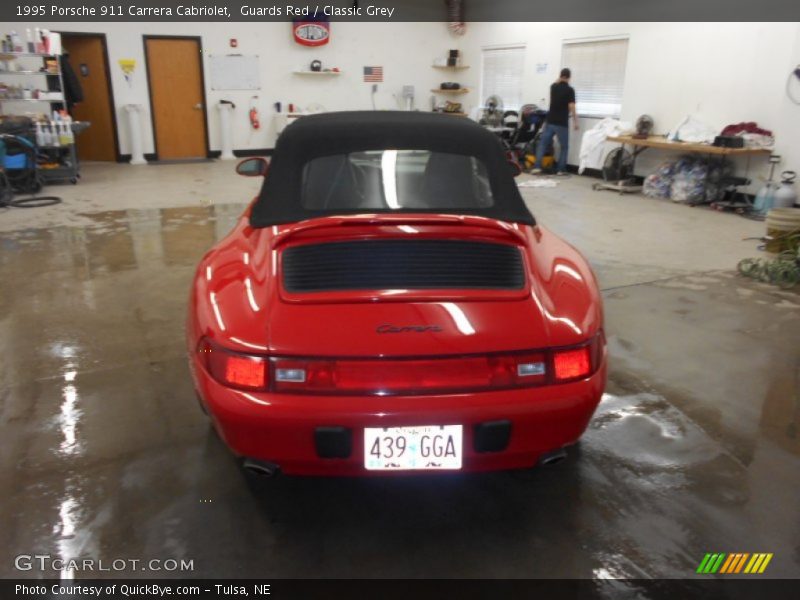 Guards Red / Classic Grey 1995 Porsche 911 Carrera Cabriolet