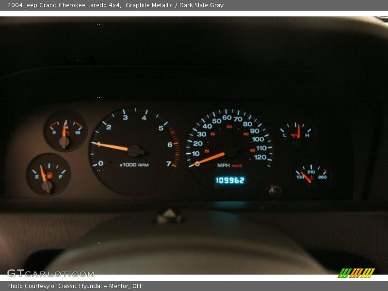 Graphite Metallic / Dark Slate Gray 2004 Jeep Grand Cherokee Laredo 4x4