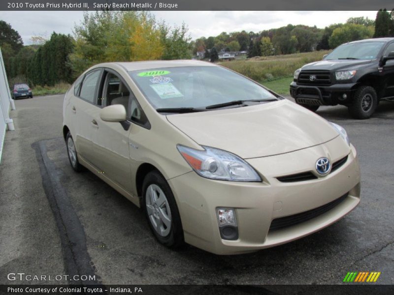 Sandy Beach Metallic / Bisque 2010 Toyota Prius Hybrid III