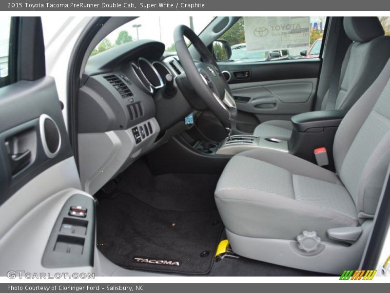 Super White / Graphite 2015 Toyota Tacoma PreRunner Double Cab