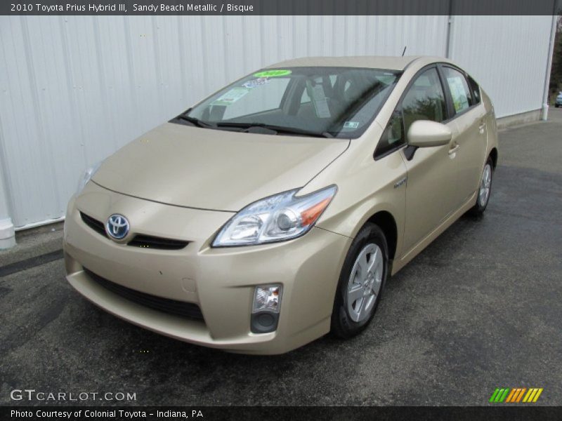 Sandy Beach Metallic / Bisque 2010 Toyota Prius Hybrid III