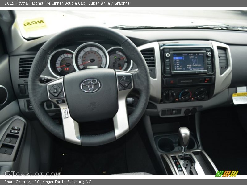 Super White / Graphite 2015 Toyota Tacoma PreRunner Double Cab