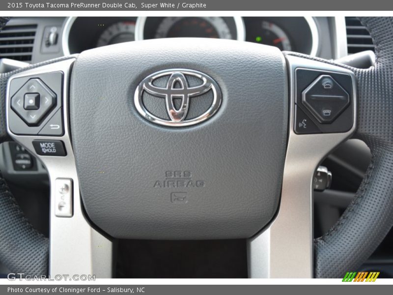 Super White / Graphite 2015 Toyota Tacoma PreRunner Double Cab