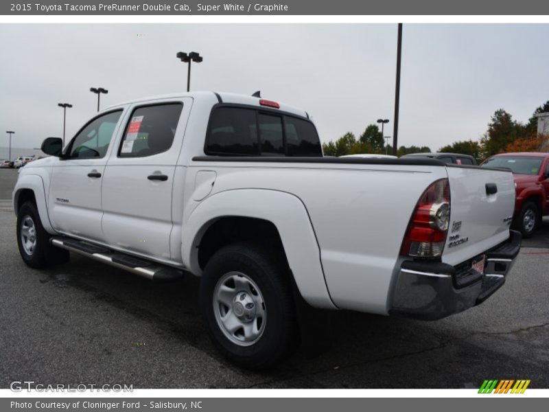 Super White / Graphite 2015 Toyota Tacoma PreRunner Double Cab