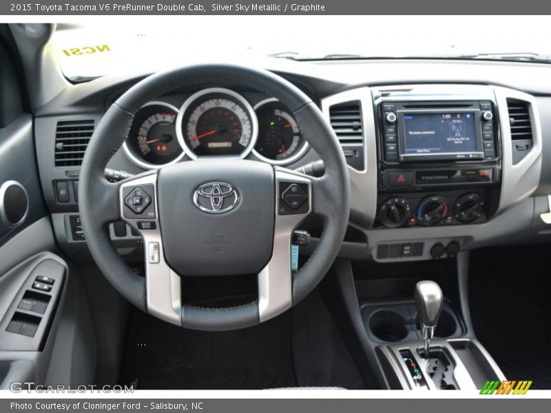 Silver Sky Metallic / Graphite 2015 Toyota Tacoma V6 PreRunner Double Cab
