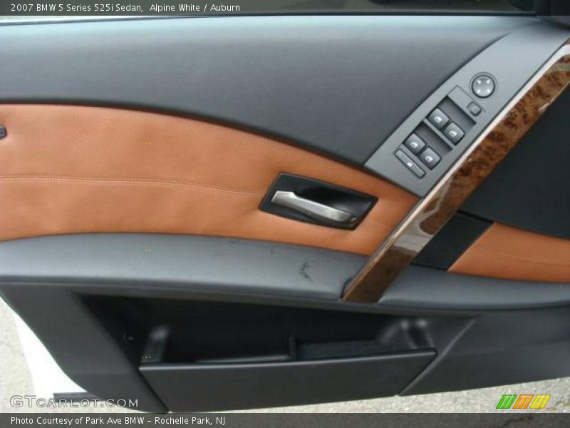 Alpine White / Auburn 2007 BMW 5 Series 525i Sedan