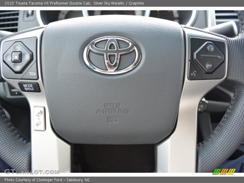 Silver Sky Metallic / Graphite 2015 Toyota Tacoma V6 PreRunner Double Cab