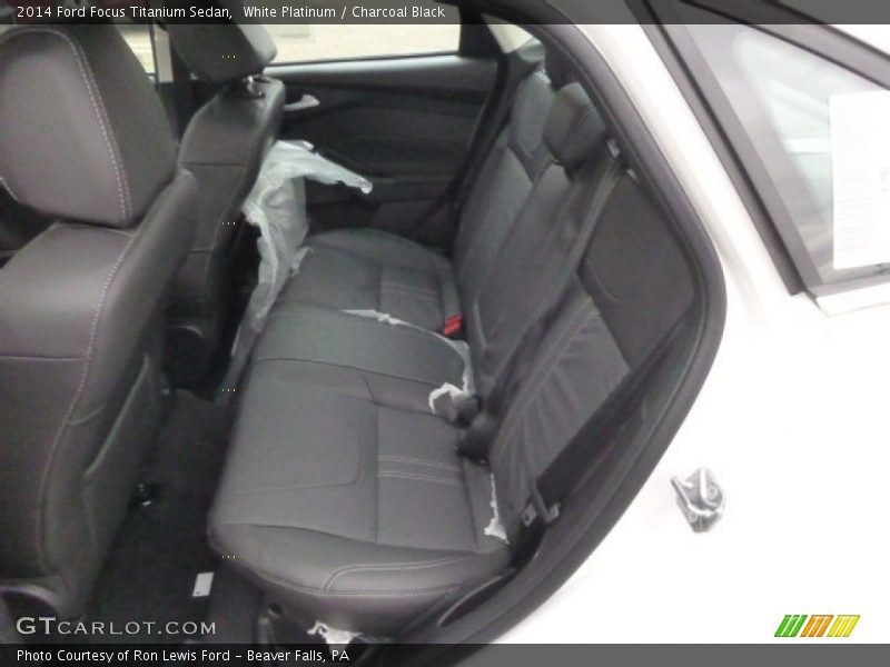 White Platinum / Charcoal Black 2014 Ford Focus Titanium Sedan