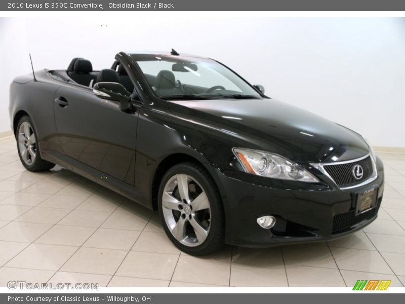Obsidian Black / Black 2010 Lexus IS 350C Convertible