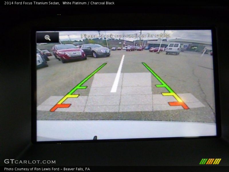 White Platinum / Charcoal Black 2014 Ford Focus Titanium Sedan