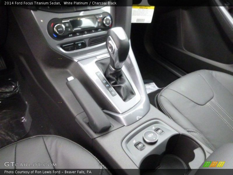 White Platinum / Charcoal Black 2014 Ford Focus Titanium Sedan