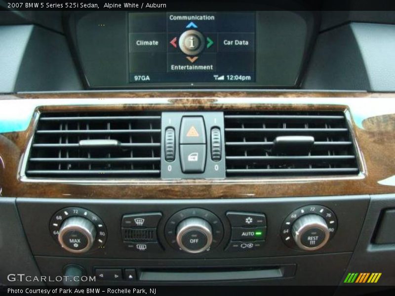 Alpine White / Auburn 2007 BMW 5 Series 525i Sedan