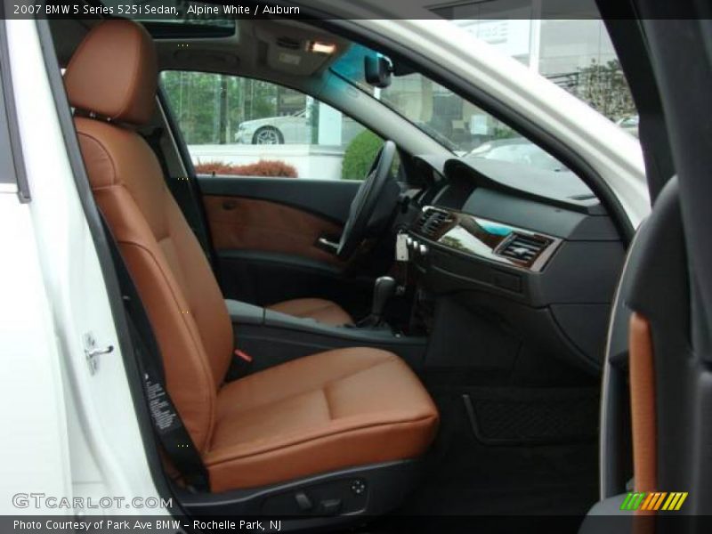 Alpine White / Auburn 2007 BMW 5 Series 525i Sedan