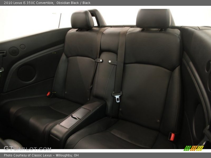 Rear Seat of 2010 IS 350C Convertible