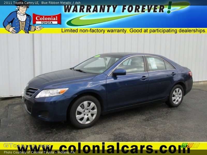 Blue Ribbon Metallic / Ash 2011 Toyota Camry LE