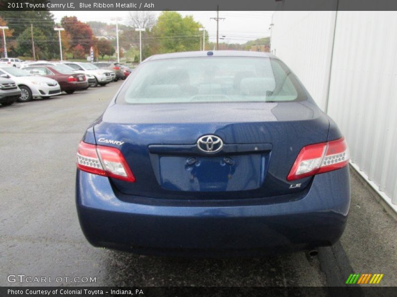 Blue Ribbon Metallic / Ash 2011 Toyota Camry LE