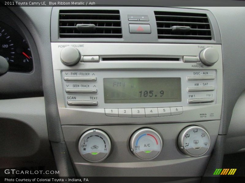 Blue Ribbon Metallic / Ash 2011 Toyota Camry LE