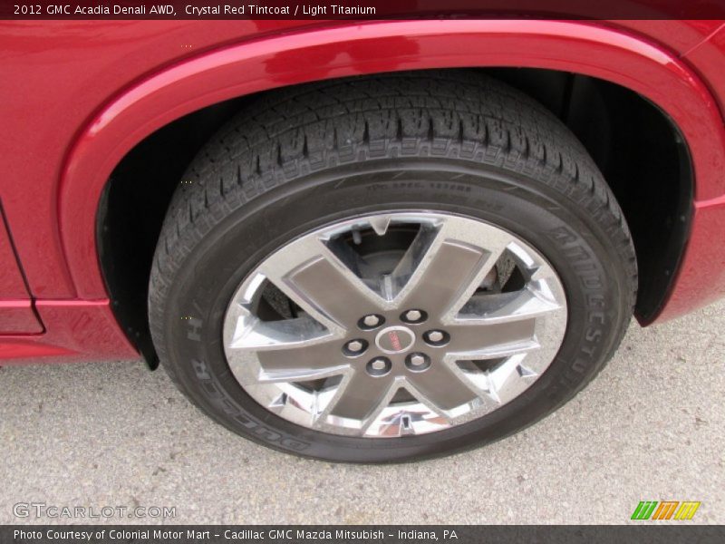 Crystal Red Tintcoat / Light Titanium 2012 GMC Acadia Denali AWD