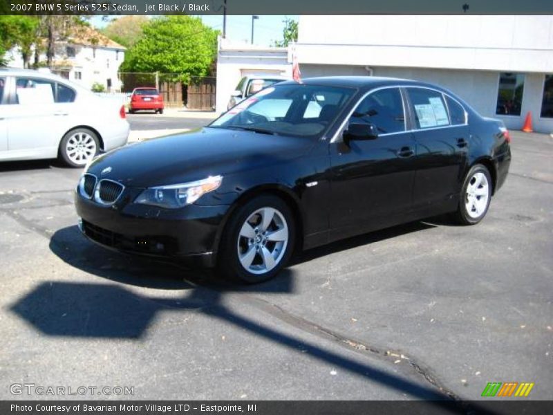 Jet Black / Black 2007 BMW 5 Series 525i Sedan