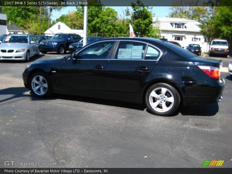 Jet Black / Black 2007 BMW 5 Series 525i Sedan