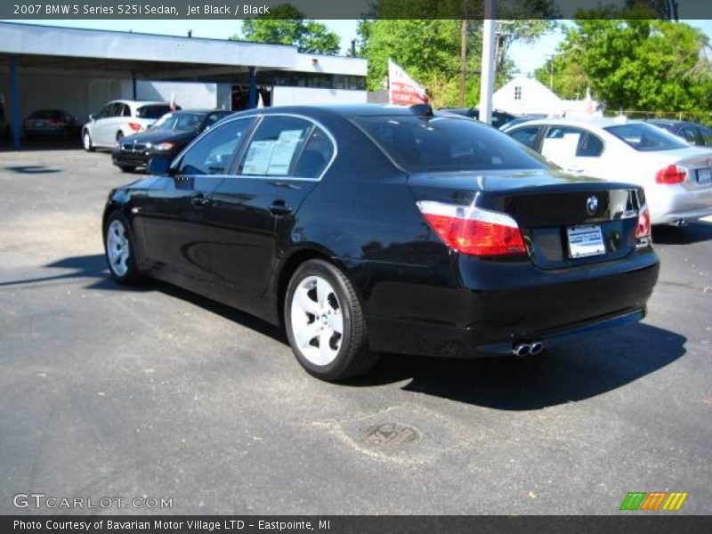 Jet Black / Black 2007 BMW 5 Series 525i Sedan