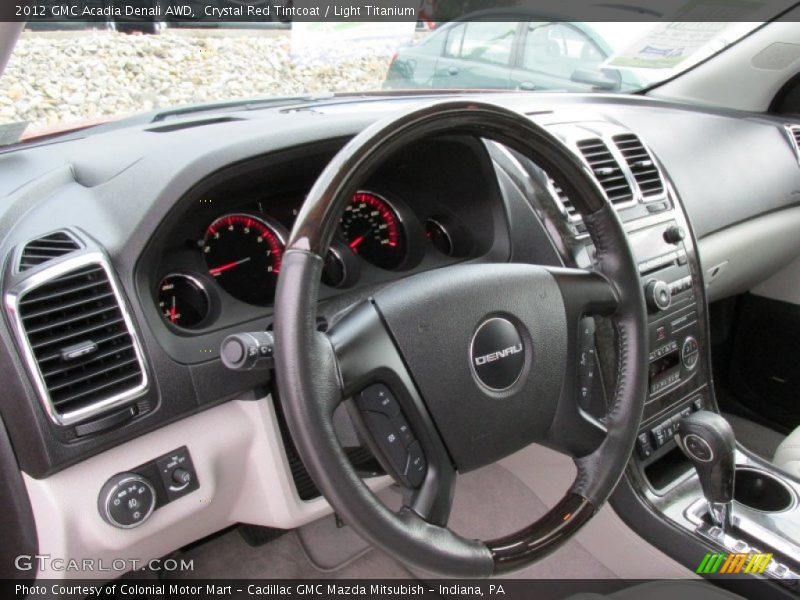 Crystal Red Tintcoat / Light Titanium 2012 GMC Acadia Denali AWD