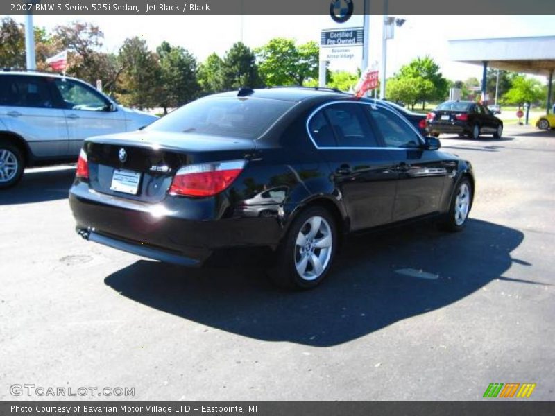 Jet Black / Black 2007 BMW 5 Series 525i Sedan