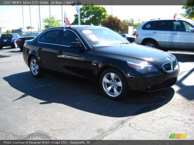 Jet Black / Black 2007 BMW 5 Series 525i Sedan