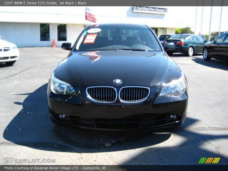 Jet Black / Black 2007 BMW 5 Series 525i Sedan