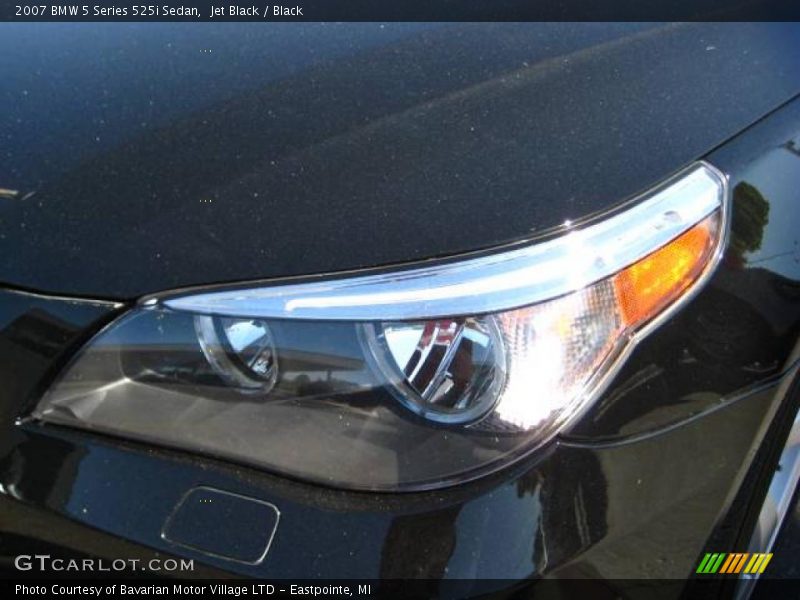 Jet Black / Black 2007 BMW 5 Series 525i Sedan