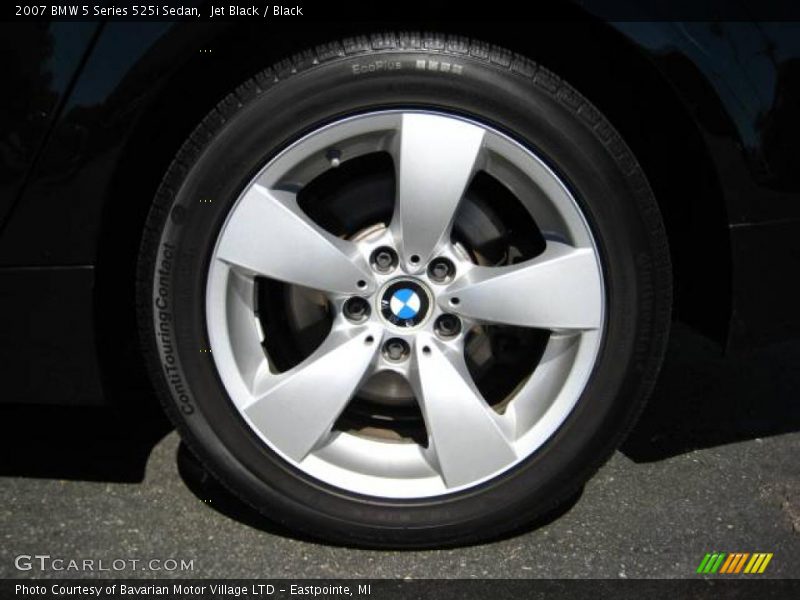 Jet Black / Black 2007 BMW 5 Series 525i Sedan