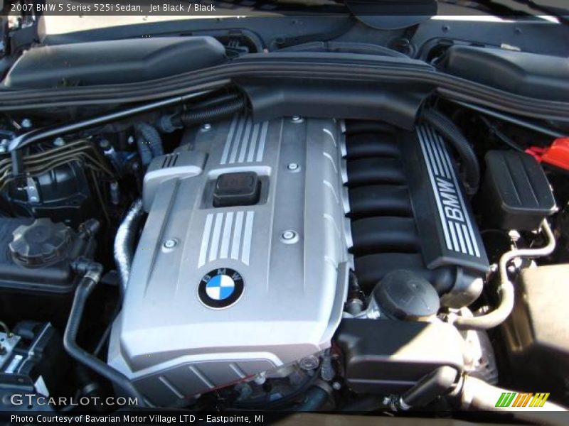 Jet Black / Black 2007 BMW 5 Series 525i Sedan
