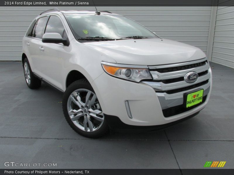 White Platinum / Sienna 2014 Ford Edge Limited