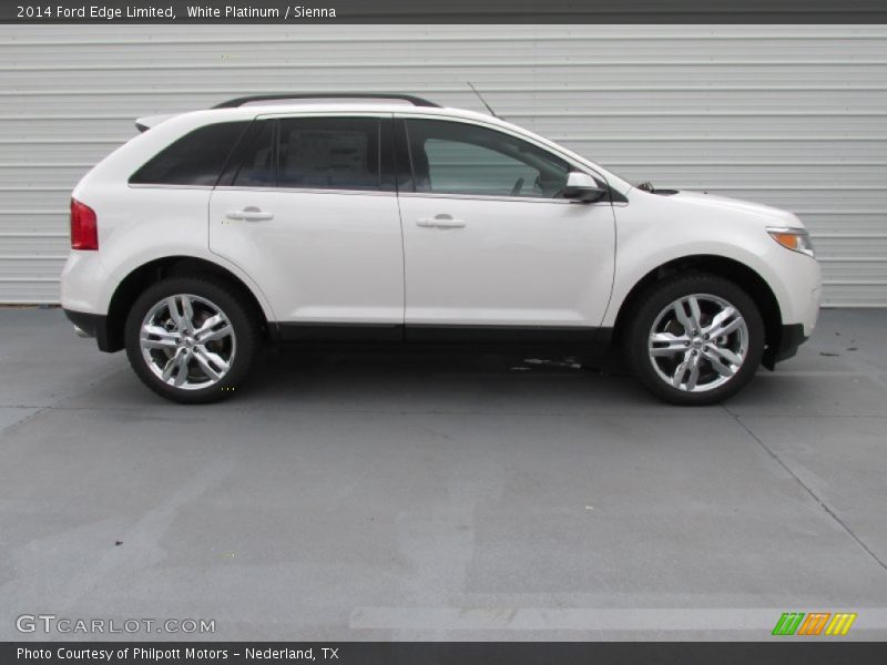 White Platinum / Sienna 2014 Ford Edge Limited