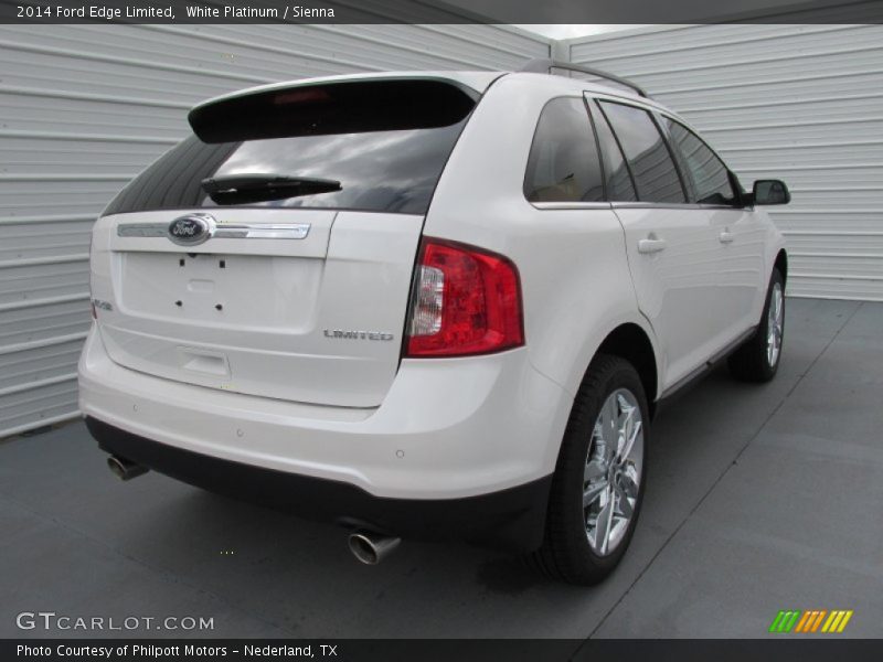 White Platinum / Sienna 2014 Ford Edge Limited