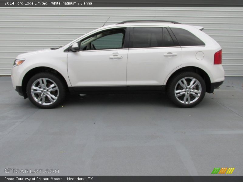 White Platinum / Sienna 2014 Ford Edge Limited